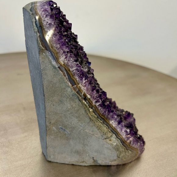 Natural Amethyst Crystal Geode Home Accent - over 3lbs - Picture 3 of 7